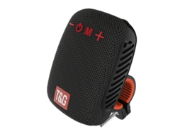 Tg Caixa Som Sem Fio Ciclismo Preta Alto-falante 45mm Hifi Bluetooth V5.3 Resistente Água Portátil Rádio Fm Passeios Caminhadas