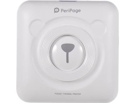 Impressora Térmica Mini Pocket Sem Fio Bt Branco 57x30 Mm Transferência Térmica Changm