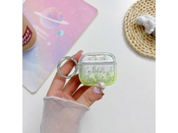 Capa protetora transparente com glitter para fones de ouvido Bluetooth GIECY