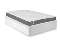 Conjunto Cama Colchão Somier DREAMEA PLAY Heaven (Branco - Madeira - 160x200 cm)