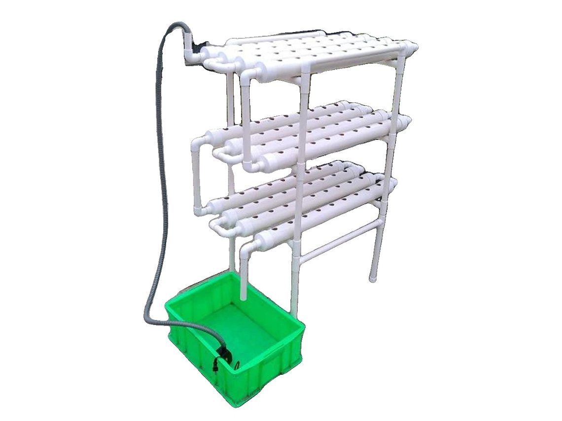 Kit De Cultivo Hidropônico, 3 Camadas, 108 Locais Para Plantas, Diâmetro Do Tubo 6,1 Cm, Diâmetro Do Buraco 3 Cm, Material Pvc-u