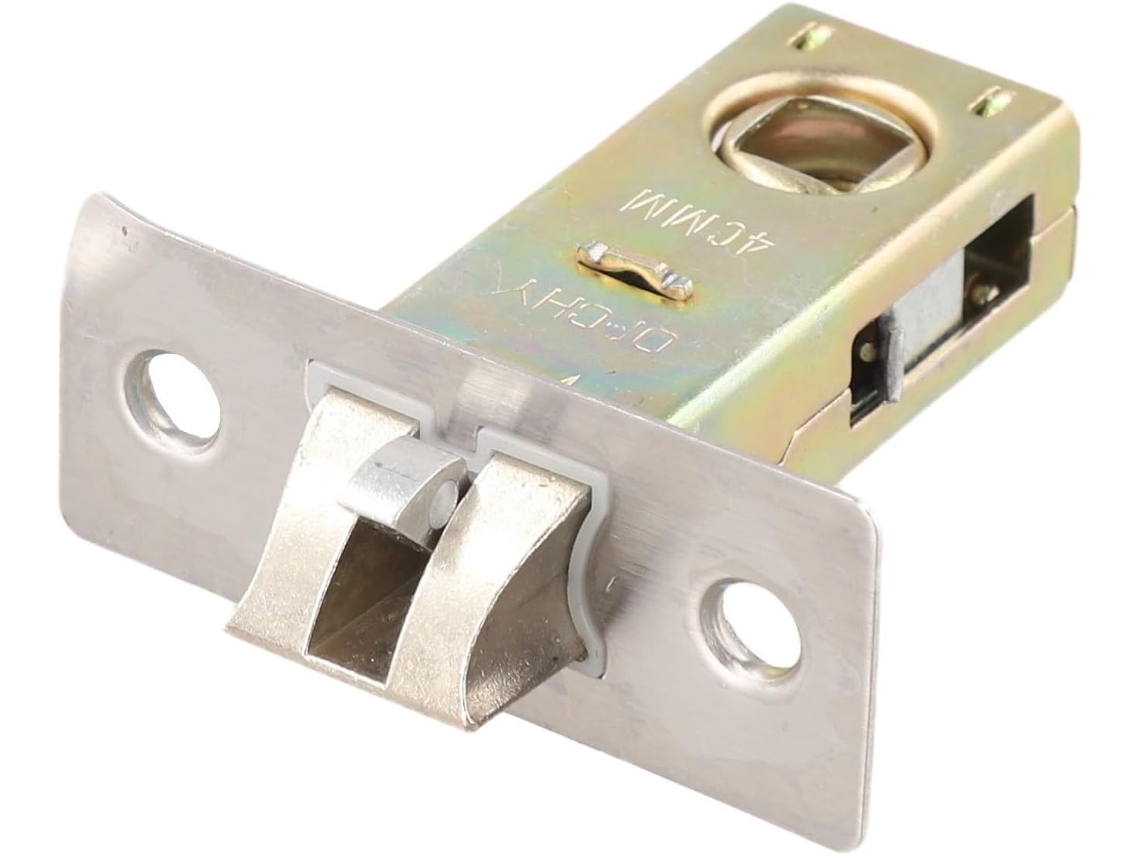 Fechadura Tubular De Embutir Porta, Em Liga De Zinco, Com Trinco Interno, Reversível Abertura À Esquerda Ou