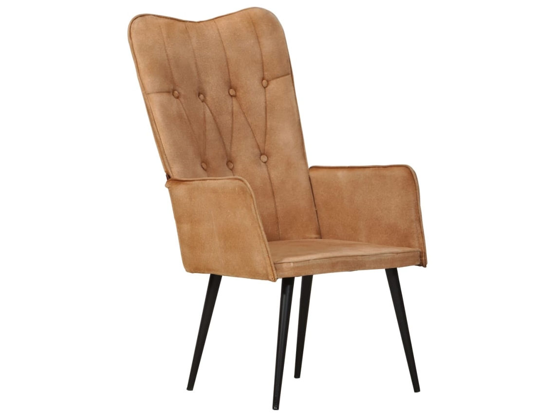Wingback Chair, Wingback Chairs Vidaxl Marrom Lona