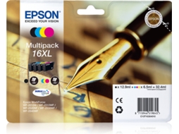 Pack 4 Tinteiros EPSON 16XL Cores (C13T16364022)