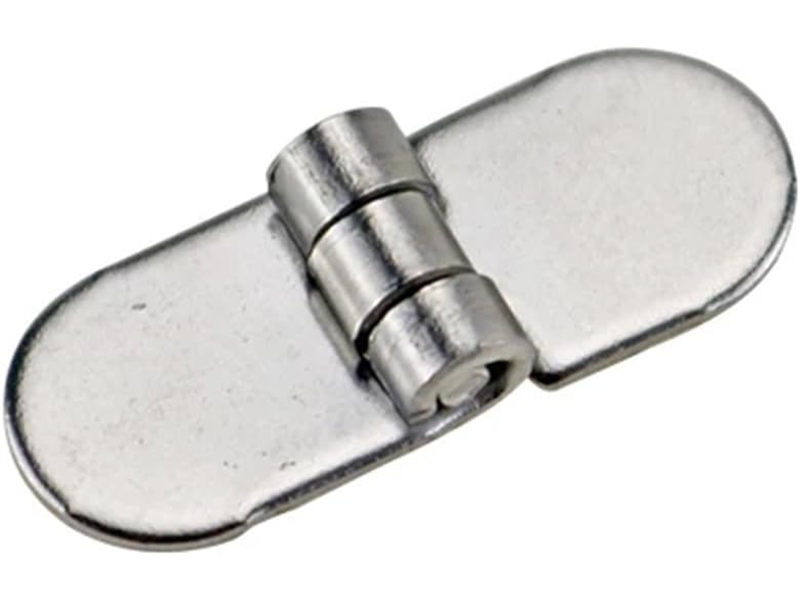 Dobradiça Pequena Redonda Sem Furo Em Aço Inoxidável 304 Para Porta, Soldada, 1 Peça