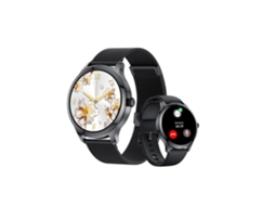 Smartwatch Lw92 para Mulheres Preto