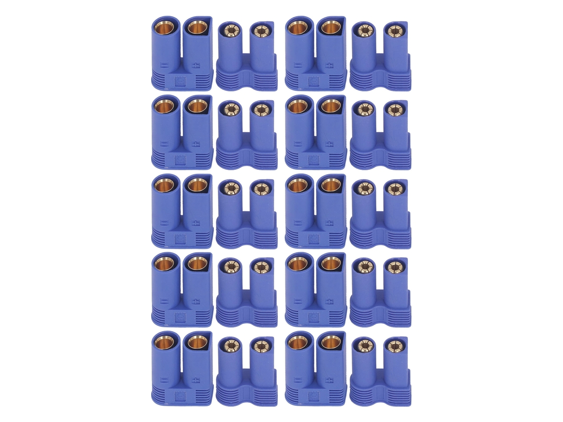 Yuru 10 Pares Conector Plugue Ec5 Dourado Anti inserção Inversa Latão Acessórios Modelos Rc Drone