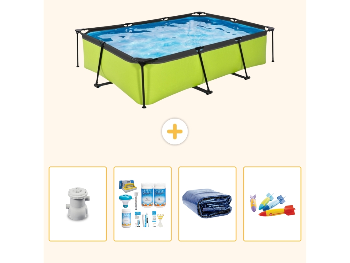 Exit-toys Piscina Exit Retangular - 300x200x65 Cm - 5-peças S282