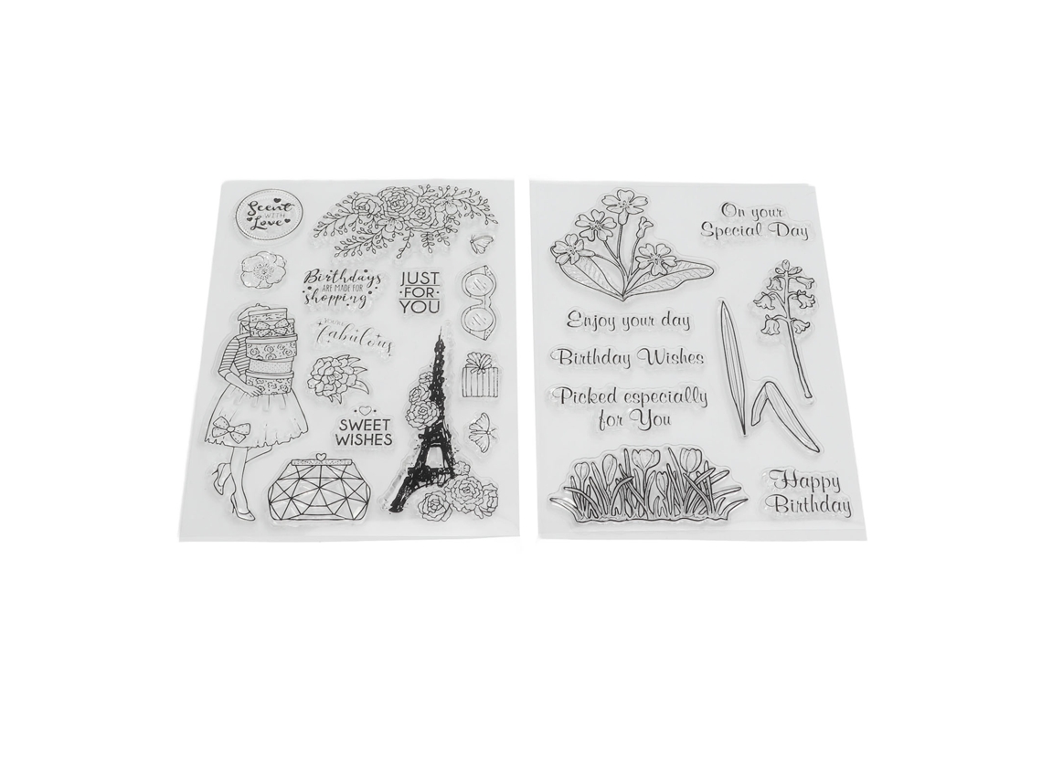 Diy Transparent Silicone Stamps LAXISCREED (clear Imprints, Suitable For Various Patterns)