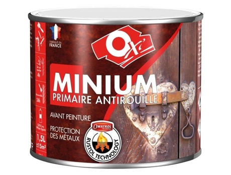 Primer Antiferrugem Oxi Mínimo 1,5 L Solvente Fosco 10 M²/l