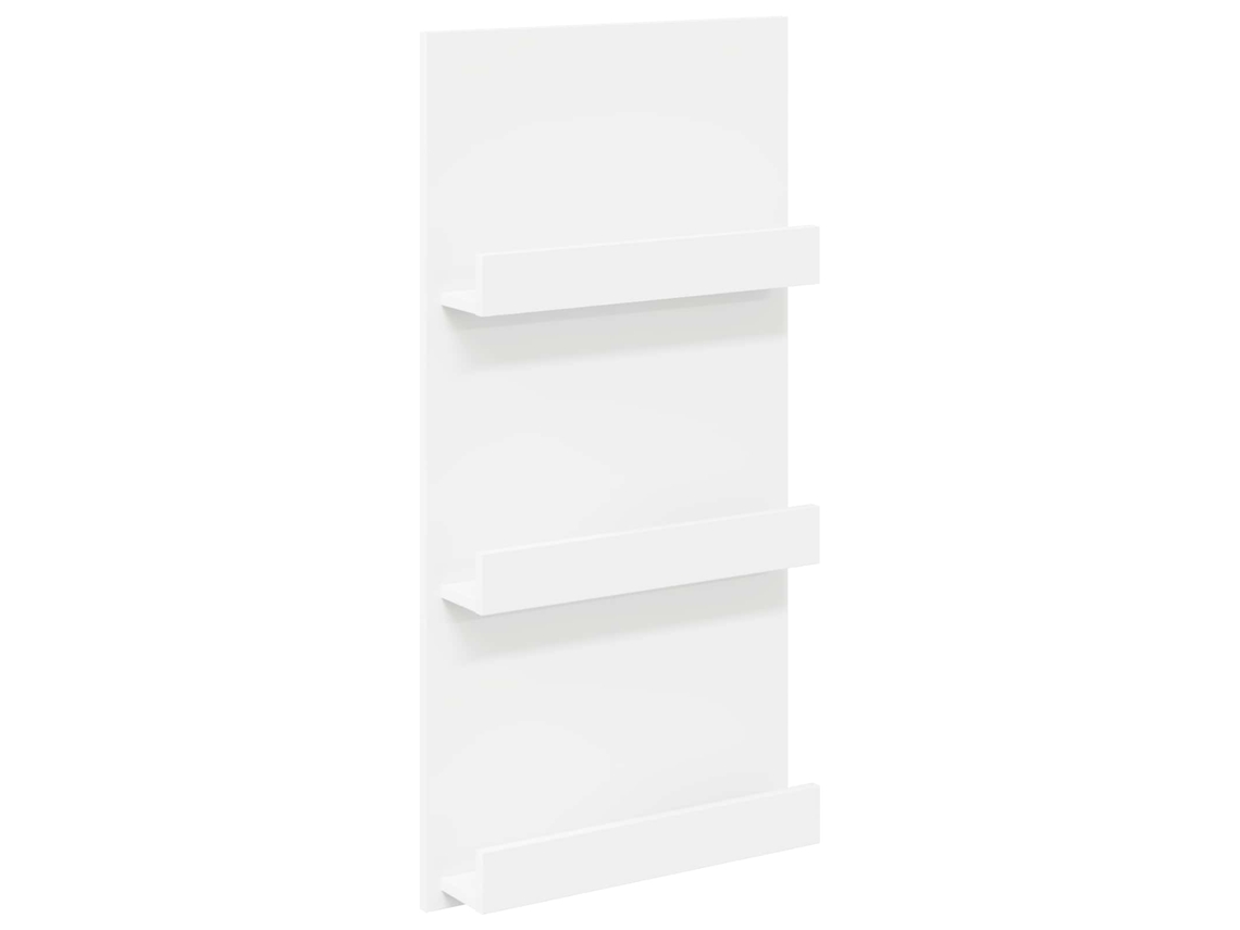 Conjunto 1 Suporte Para Revistas Vidaxl Branco Derivados De Madeira (51 X 11 X 102 Cm)