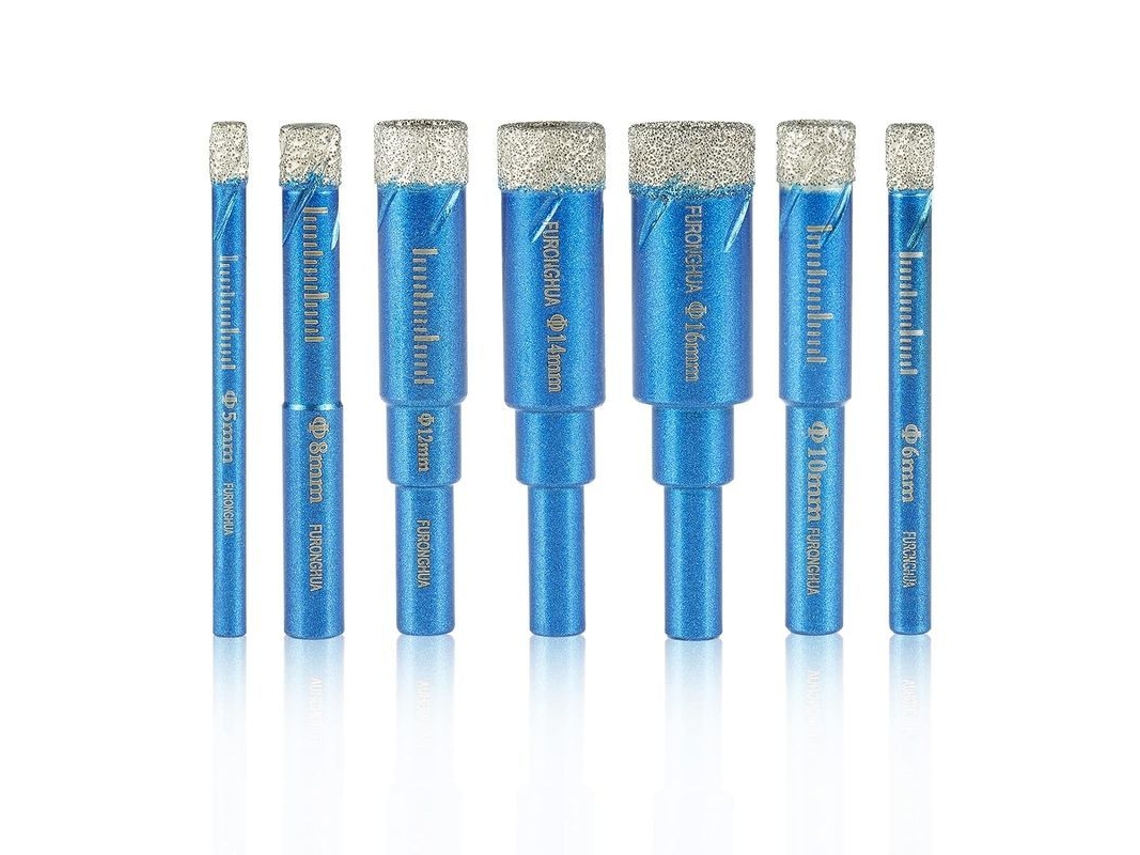 2026 brocas de Diamante Secas de 5 16mm para Vidro, Porcelana, Baldosas, Cerâmica, Granito e Mármore