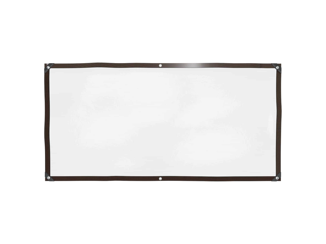 Vidaxl Lona Com Olhais Transparente 1 X 2 M Polietileno