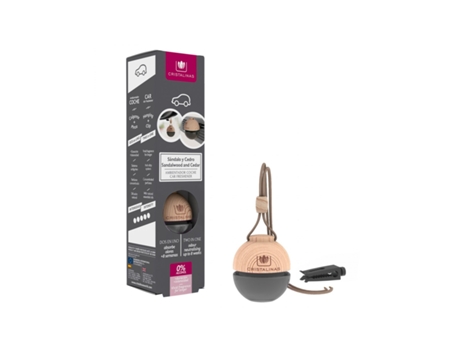 CRISTALINAS Freshador de carro 6ml Sândalo e Cedro