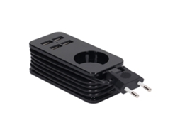 Adaptador De Tomada Com 4 Portas Usb 10a 1200w