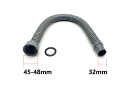 Mangueira De Drenagem Flexível 45 Mm A 48 Mm/32 Mm, Para Conexão À Torneira Água. Aquaforge