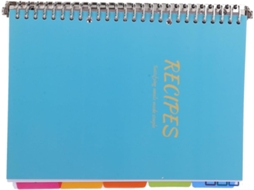 Livro de receitas Modern Family com páginas substituíveis em papel e plástico, planejador de escrita.