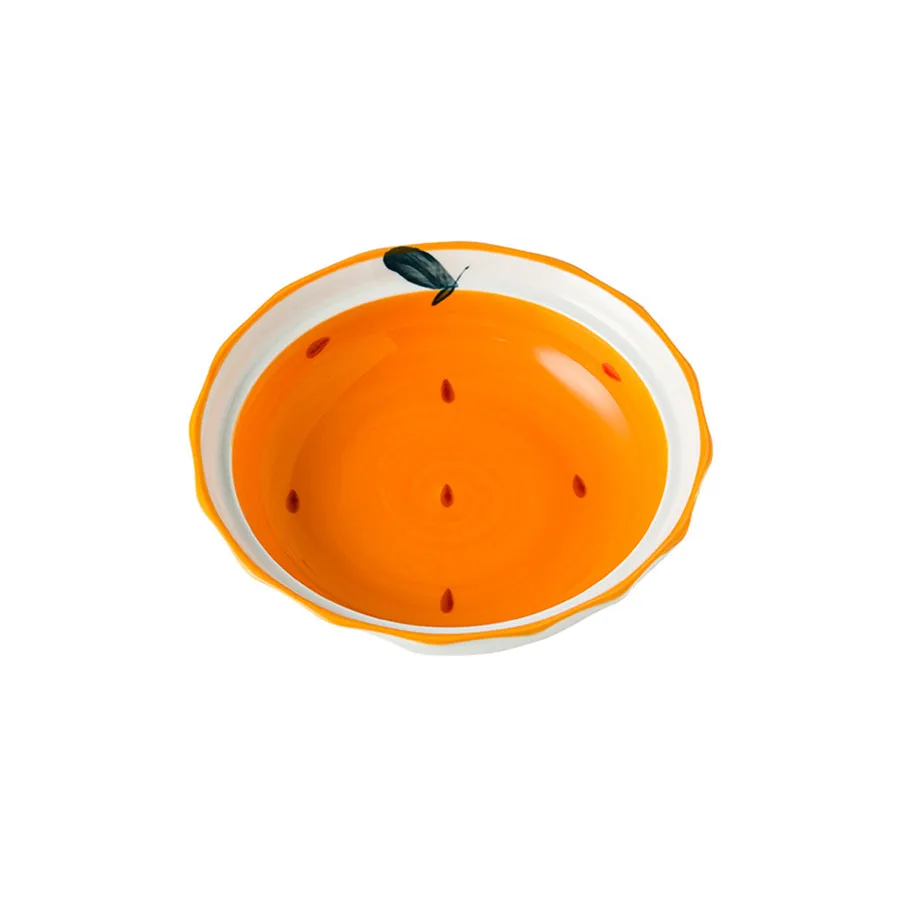 Tigela De Cerâmica Laranja Para Gatos, 14 Cm (5,5 Polegadas), Ideal Para Alimentar Cães E Gatos.