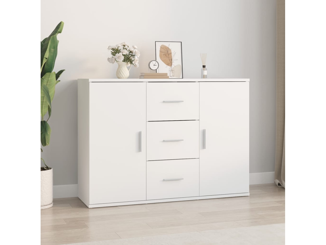Aparador 91x29,5x65 Cm Derivados De Madeira Branco Dkd Home Decor