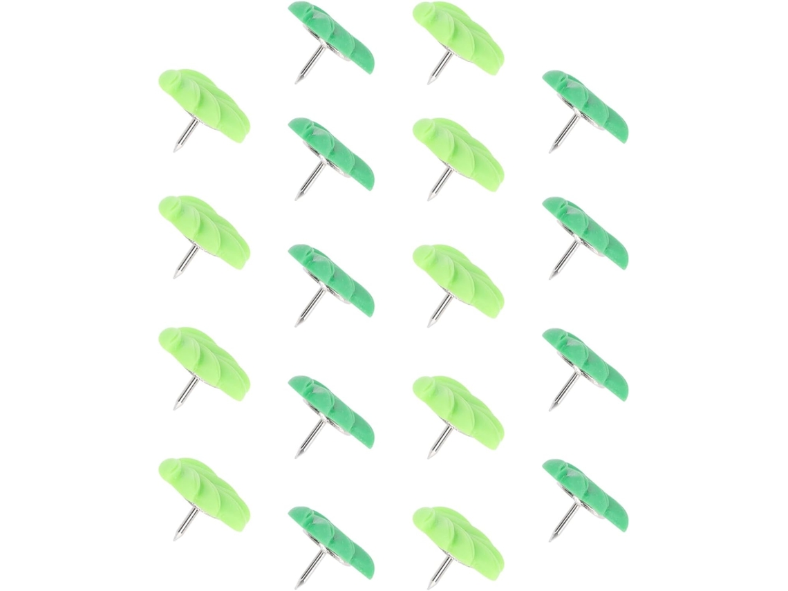 Alfinetes Decorativos Ibasenice, Em Formato De Folha Natural, 20 Unidades, Feitos De Plástico E Metal, Ideais Para