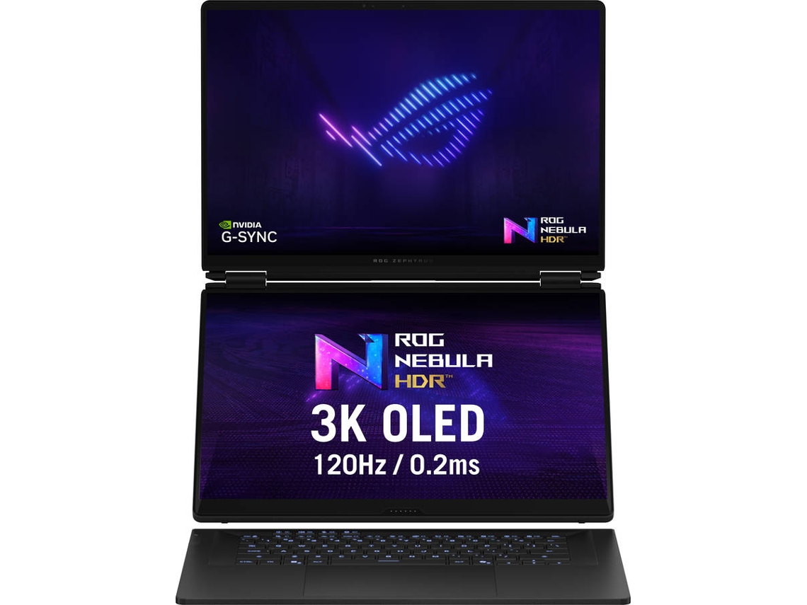 Portátil Gaming ASUS ROG Zephyrus Duo GX651AR (Intel Core Ultra 9 386H - NVIDIA GeForce RTX 5070 Ti - RAM: 32 GB - 1 TB SSD - 16'')