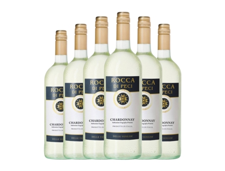 Vinho branco ROCCA DI PECI Chardonnay Delle Venezie (1 L - 6 Unidades)