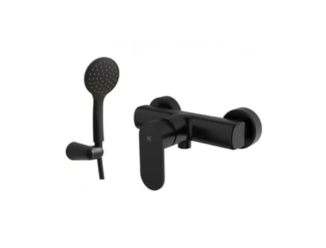 Monomando Ducha Legend Negro Kalla