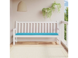 Vidaxl Almofadão P/ Banco De Jardim 200x50x3 Cm Tecido Turquesa