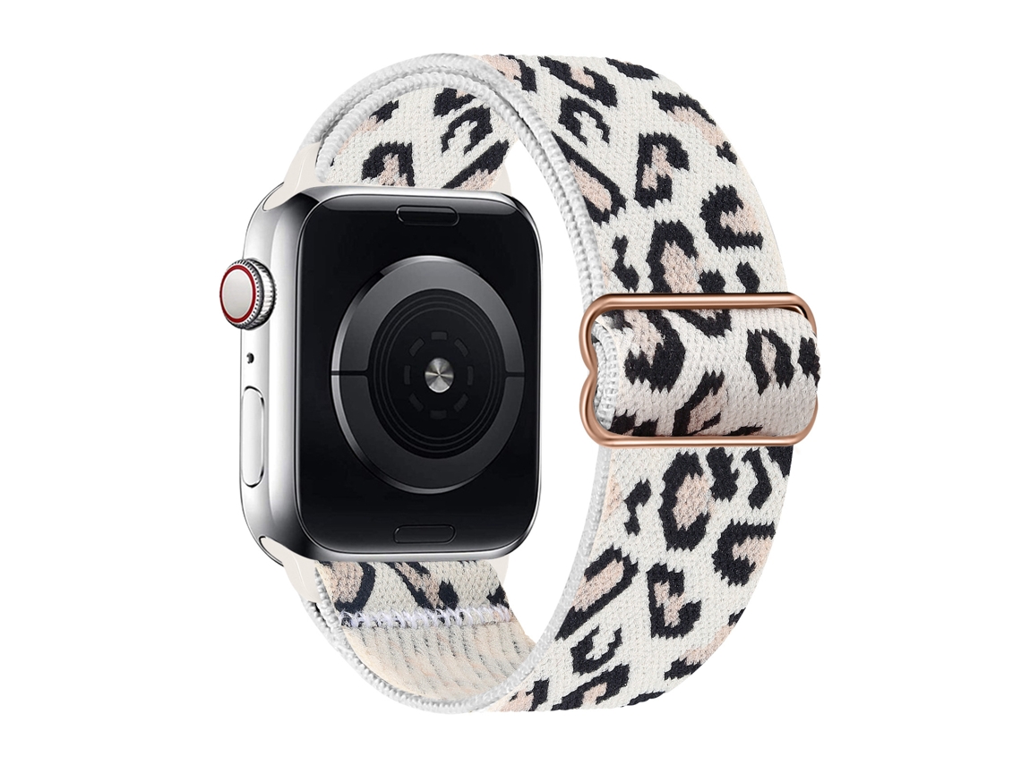 Bracelete Desportiva Elástica Para Apple Watch Series 11/10/9/8/7/6/5/4 Se 3/2/1(42mm,44mm,45mm,45mm) Preto-branco Panoona