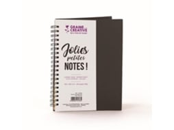 Caderno Espiral Preto, Papel Kraft, 18 X 13 Cm Preto BRILVIBERA
