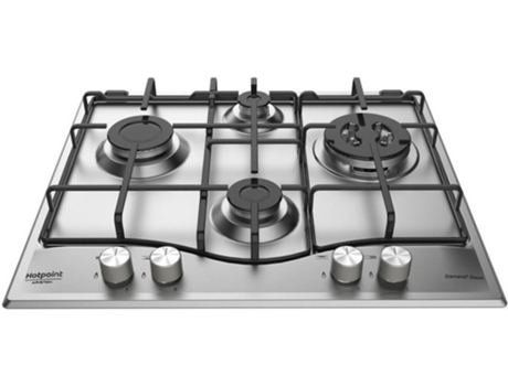 Placa de Gás HOTPOINT PCN 642 T/EX/HA (Gás Butano-Propano - 60 cm - Inox)