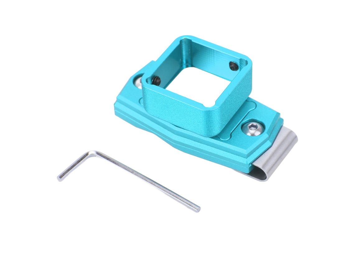 Conjunto De Caixa De Giz E Clip Para Bilhar Com Adsorção Magnética Aço Alumínio Acessórios De Bilhar Azul