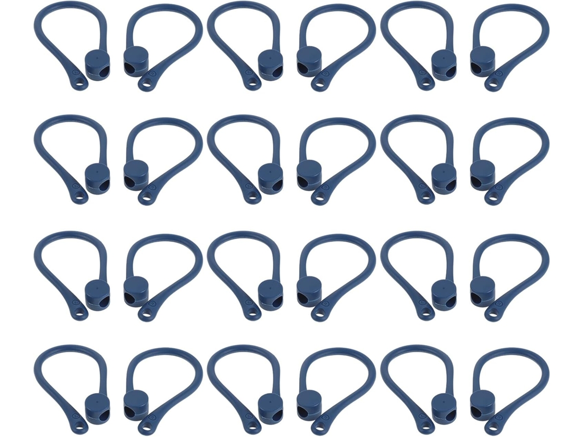 Ganchos De Orelha Esportivos Azuis Anti Perda Gatuida Para Fones Ouvido, 20 Pares De Plástico Macio, Ajuste Seguro E