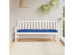 Vidaxl Almofadão P/ Banco Jardim 180x50x7 Cm Tecido Oxford Azul Royal
