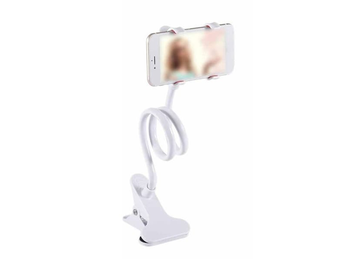 Suporte Flexível Para Celular Com Presilha - Branco
