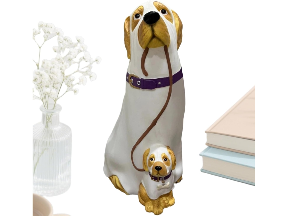 Estatuetas De Cães, Estatuetas De Animais Realistas | Escultura Realista Em Resina Para Mesa De Cabe Gokoco
