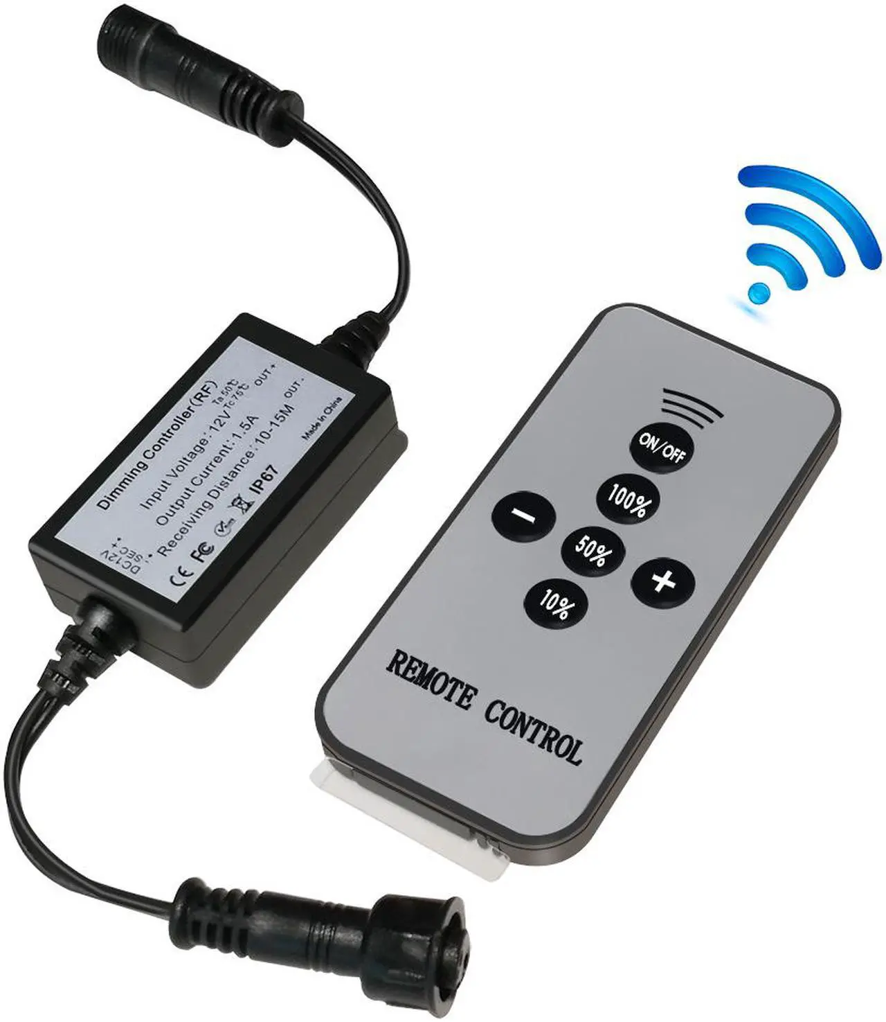 Dimmer Led, Dimmer Para Iluminação De Pátio Smy Com Controle Remoto Sem Fio Rf, Dimerização À Prova D'água Ip67 Para Luzes Led
