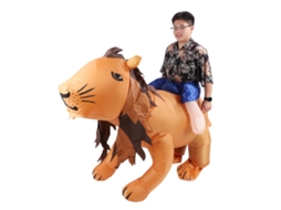 Fantasia De Leão Inflável De Corpo Inteiro Com Cauda E Patas Para Festivais E Festa 150-190cm