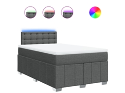 Box Spring Bed, Box Spring Beds Vidaxl Cinzeto Tecido (120 X 200 Cm)