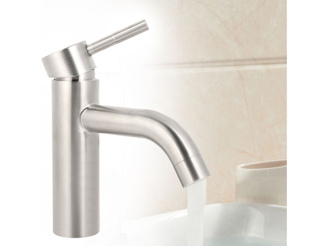 Torneira Misturadora De Cozinha, Monocomando Para Cozinha, Misturador Para Pia G1/2, Aço Inoxidável Sus304
