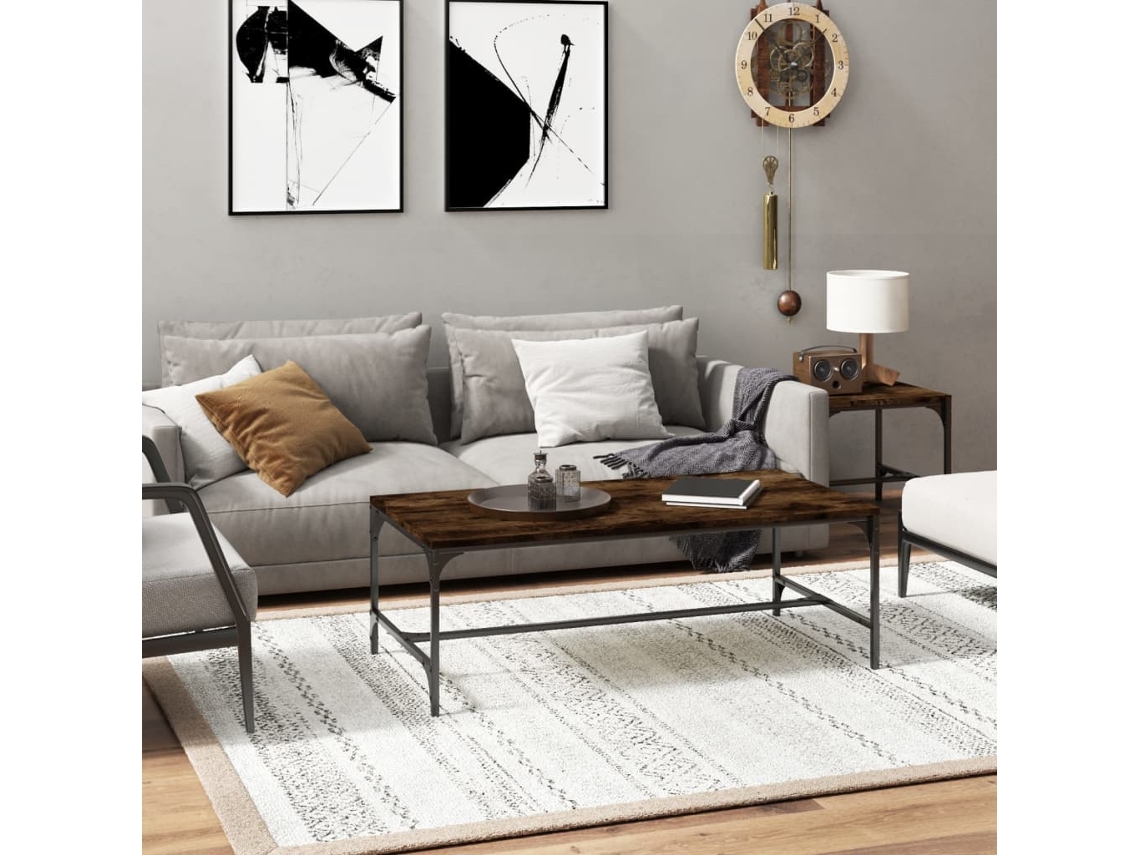 Mesa de Centro HARLANV1 com derivados de madeira (100x50x35 cm)