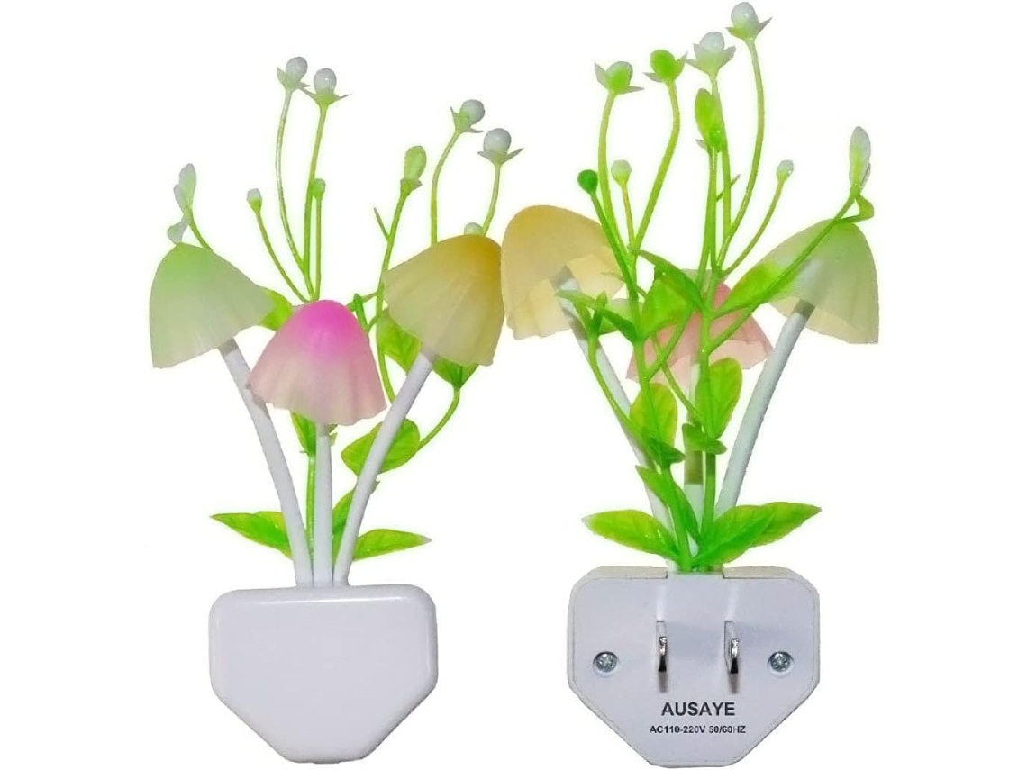 Conjunto de 2 Luzes Noturnas Led com Sensor, Luz Noturna com Mudança de Cor, Tamanho G BRILVIBERA
