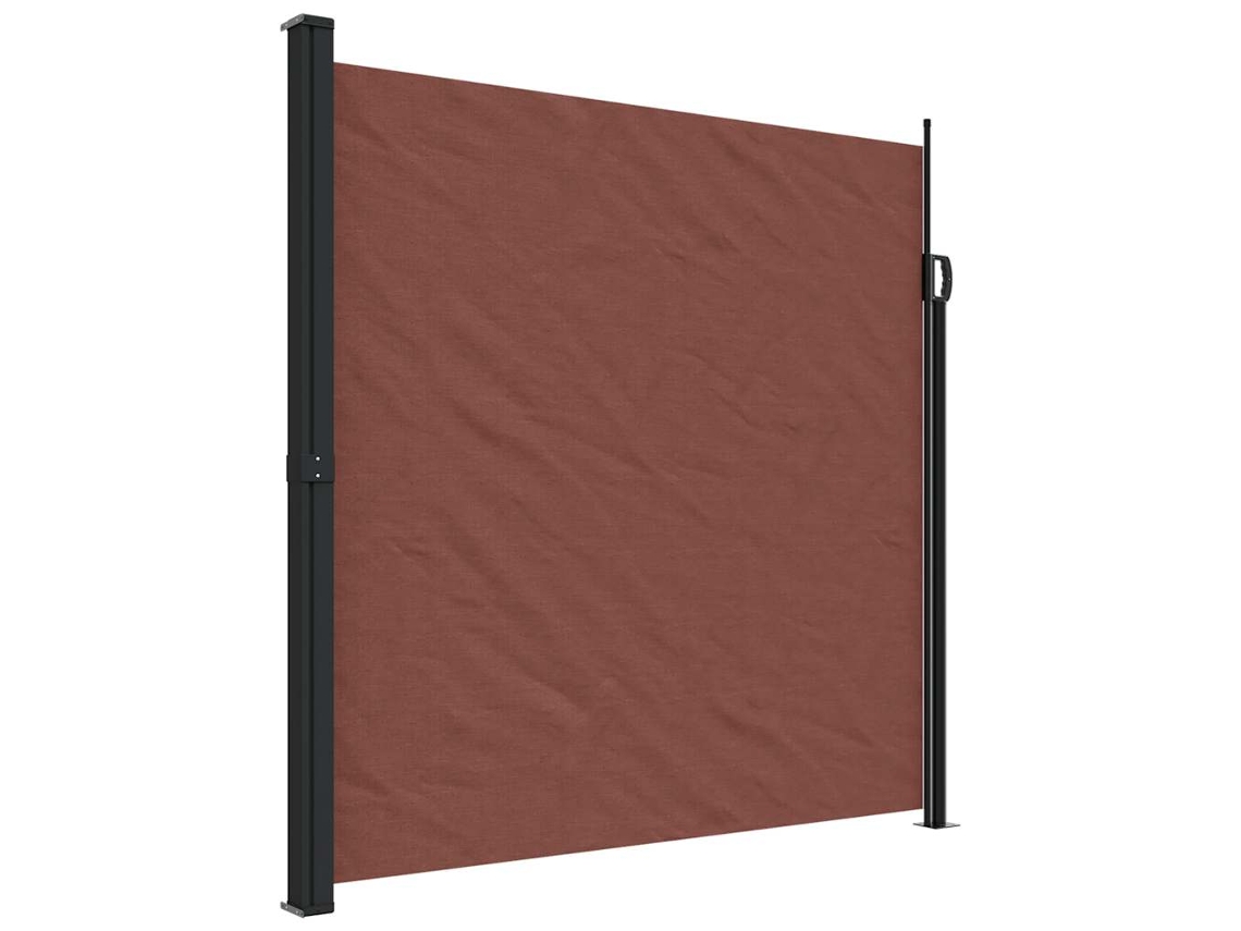 Toldo lateral retrátil VIDAXL castanho