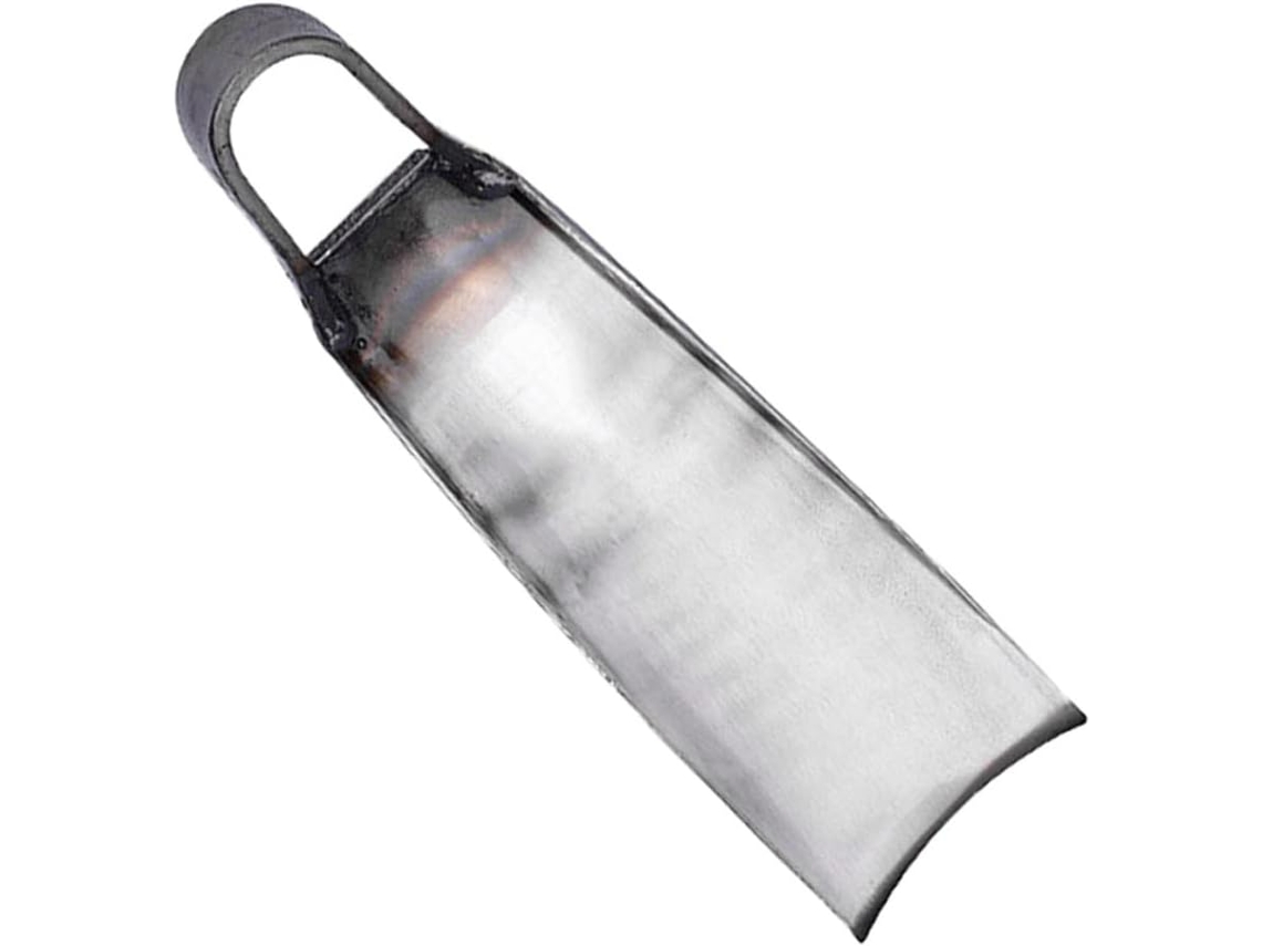 Cabeça De Enxada De Aço Prateado Para Jardim, Com Abertura Semicircular, Para