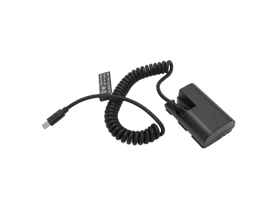 Adaptador de alimentação CC com acoplador para bateria fictícia tipo C Lpe6 totalmente decodificada para câmeras 5d4, 6d2 e 7d LAXISCREED