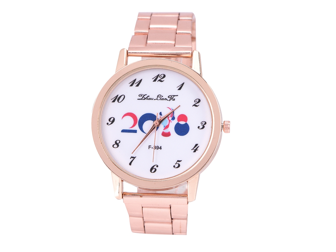 Relógio Analógico de Quartzo com Pulseira de Liga Casual Elegante para Homem e Mulher