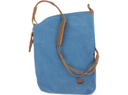 Bolsa De Ombro Versátil Em Lona Vintage, Com Alça Ajustável, Azul, Para Homens E Mulheres.