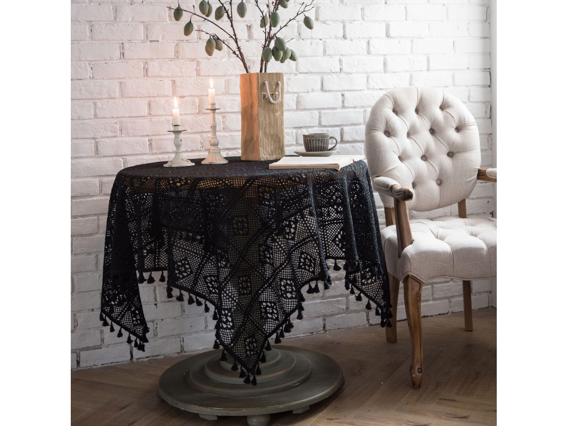 Toalha De Mesa Vintage Artesanal Em Renda Para Banquetes