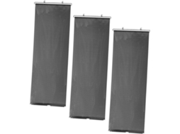 Conjunto De 3 Protetores Solares Retráteis Para Janelas De Carro Em Pvc E Metal.