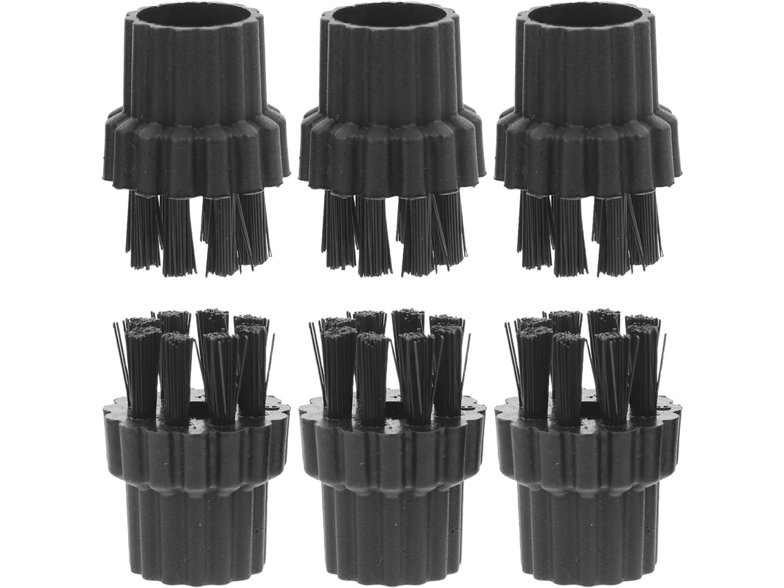 Conjunto De 6 Escovas Substituição Nolitoy Para Limpadores A Vapor, Com Cerdas De Nylon E Plástico, Alta Eficiência Para